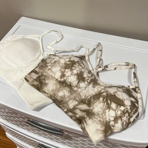 Two pack of sports bras